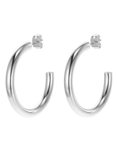 Ladies' Earrings Michael Kors SMALL HOOP Stainless steel Silver