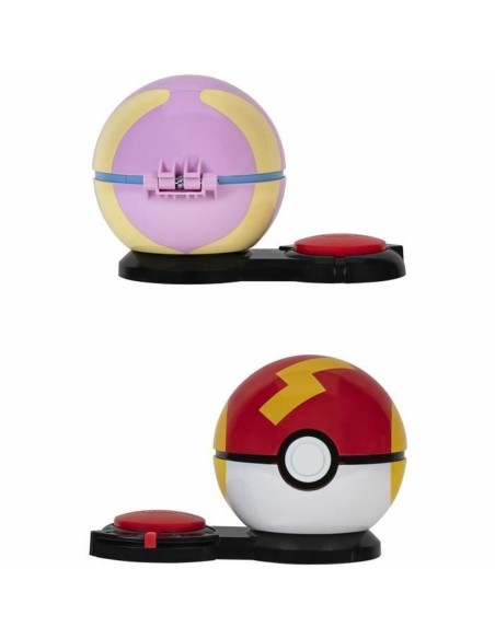 Playset Pokémon Poke Ball surprise attack Pikachu vs Arcko 6 Pieces