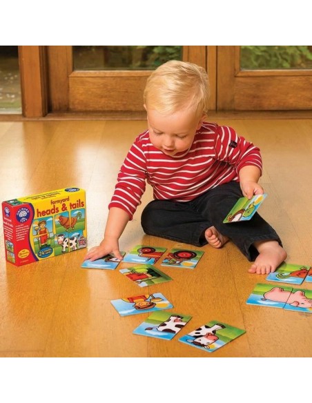 Educational Game Orchard Farmyard Heads & Tails (FR)
