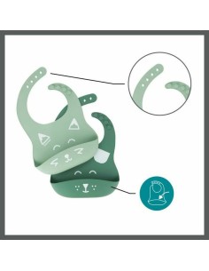 Bib Babymoov A007608 Green Silicone (2 Units) 2