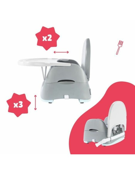 Highchair Badabulle Sitzerhöhung 15 kg White/Grey
