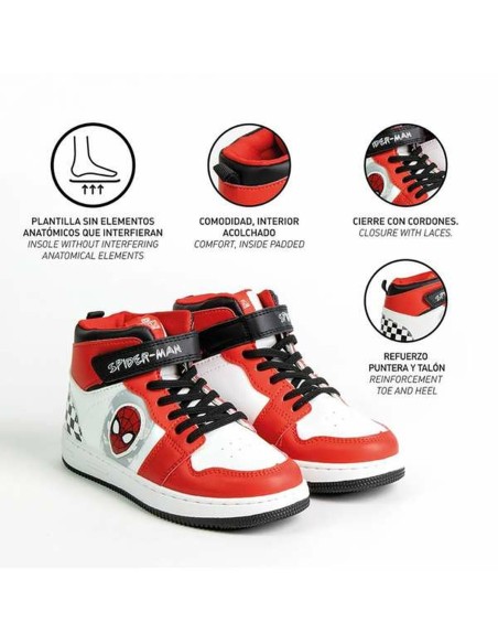 Sports Shoes for Kids Spider-Man Red