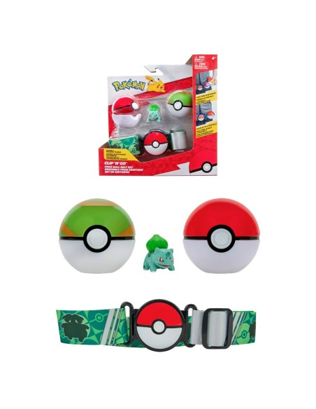 Action Figure Pokémon Clip belt 'N' Go - Bulbasaur 5 cm