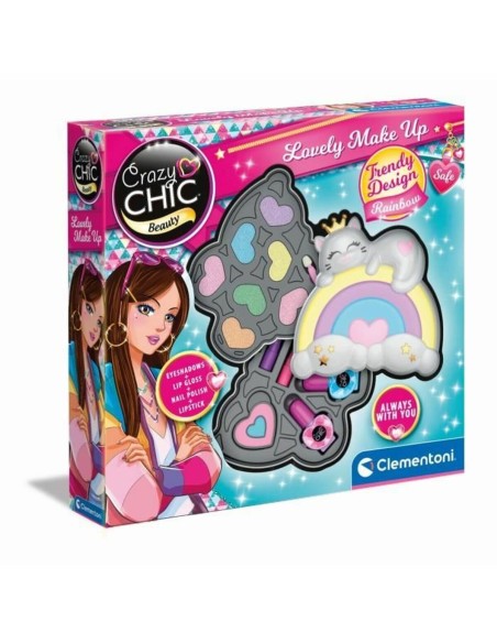 Children's Make-up Set Clementoni Crazy Chic Beauty Lovely Make up Multicolour