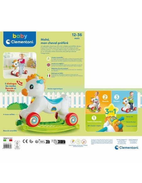 Rocking horse Clementoni Rocking horse and wheels (FR)
