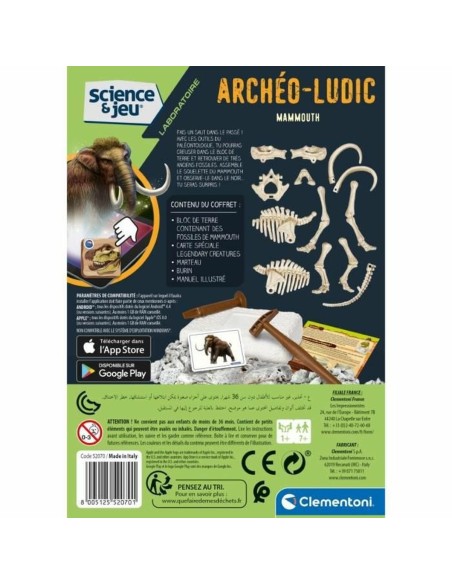 Science Game Clementoni Archéo Ludic Mammoth Fluorescent