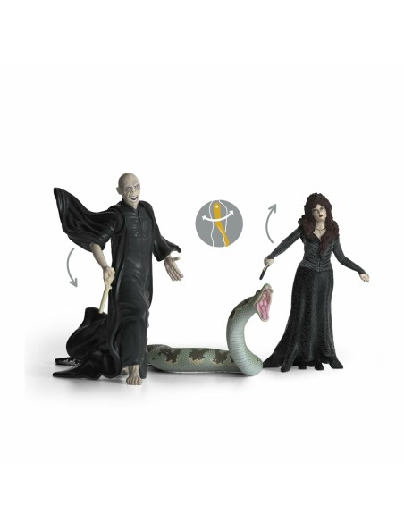 Action Figure Schleich Voldemort, Nagini and Bellatrix (3 Units)