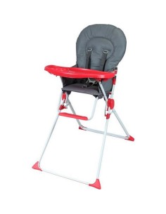 Highchair Bambisol Red Grey PVC 6 - 36 Months 2