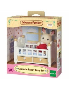 Action Figure Sylvanian Families Baby Rabbit Chocolate Bed