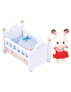 Action Figure Sylvanian Families Baby Rabbit Chocolate Bed 2