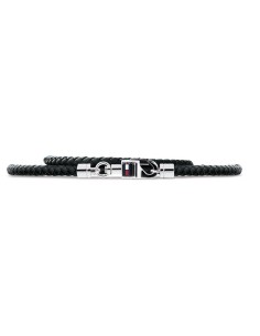 Men's Bracelet Tommy Hilfiger 2701063 Sterling silver 925 Black