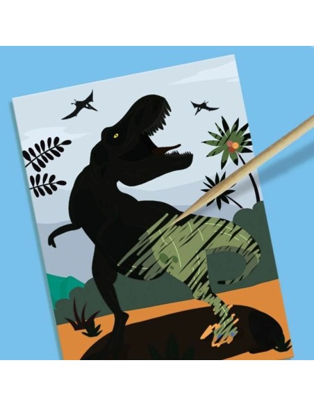 Drawing Set SES Creative 2 in 1 Dinosaurs