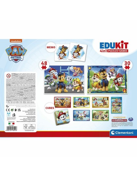 4-Puzzle Set The Paw Patrol Clementoni Edukit