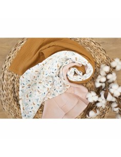 Muslin Domiva Old pink Pink 100 x 100 cm 2