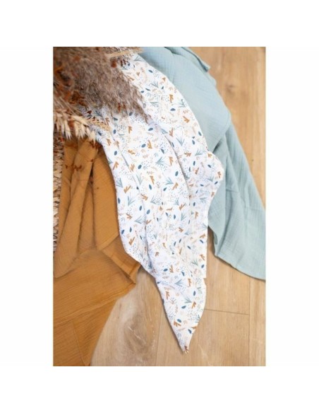Muslin Domiva Celadon 100 x 100 cm