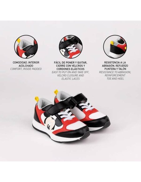 Sports Shoes for Kids Mickey Mouse Red