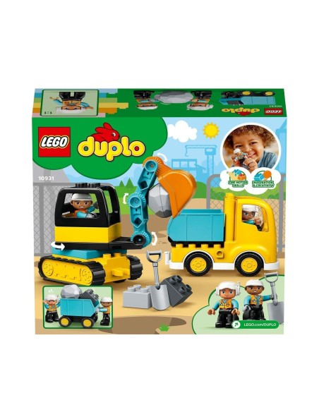 Playset Lego Construction 10931 Truck and Backhoe