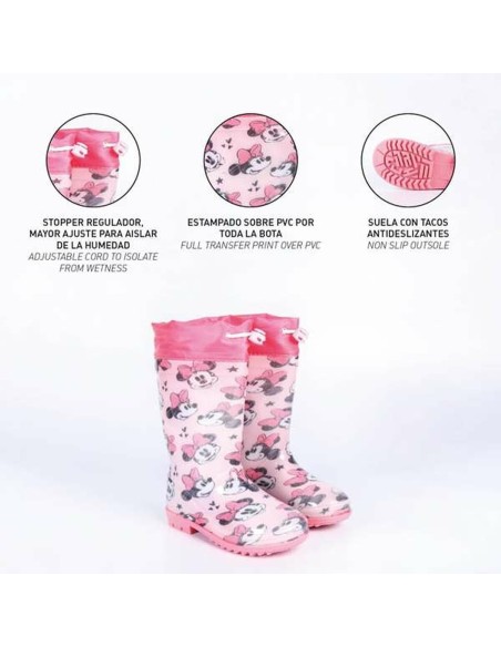 Children's Water Boots Minnie Mouse Pink
