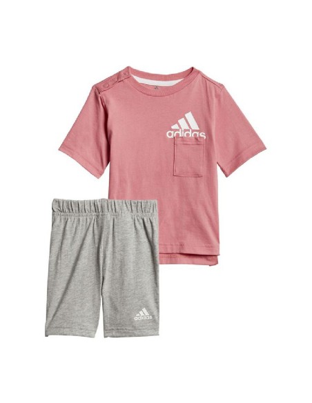 Children's Sports Outfit Adidas Badge of Sport Summer Coral