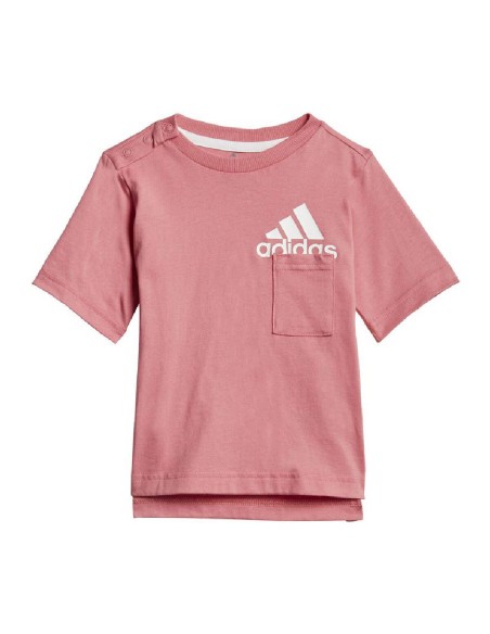 Children's Sports Outfit Adidas Badge of Sport Summer Coral