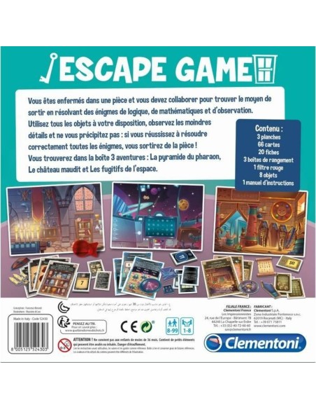 Board game Clementoni 52430 Escape Game