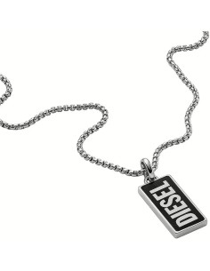 Men's Pendant Diesel DX1515040 Silver Black
