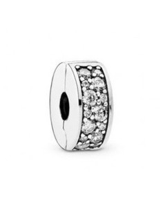 Woman's charm link Pandora CLEAR PAVE' CLIP