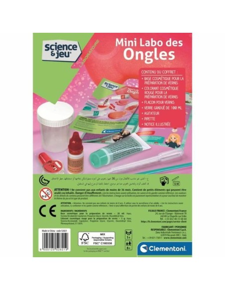 Craft Game Clementoni Mini Nail Lab Create your own nail polish (FR)