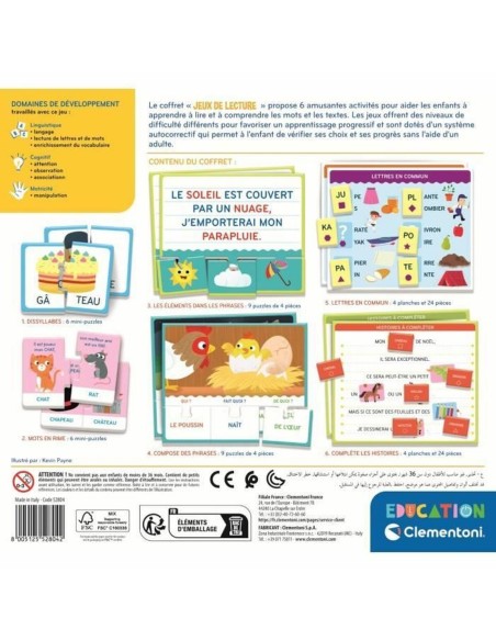 Educational Game Clementoni Jeux de lecture (FR)