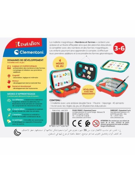 Educational Baby Game Clementoni Case Figures Shapes (FR)