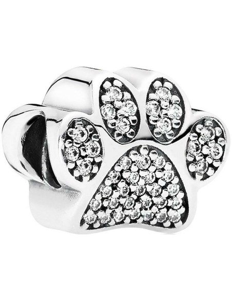 Ladies' Beads Pandora SPARKLING PAW PRINT & HEART