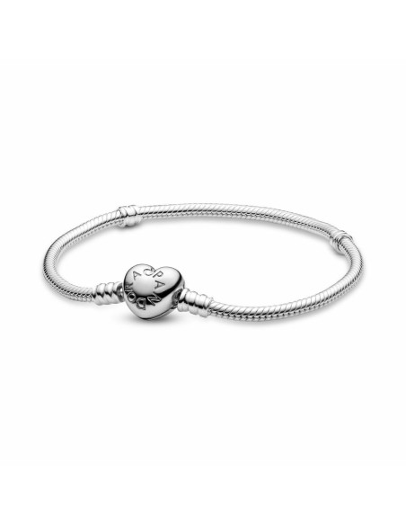 Ladies' Bracelet Pandora HEART CLASP SNAKE CHAIN BRACELET