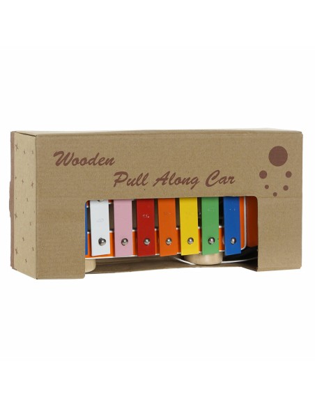 Xylophone DKD Home Decor 27 x 13,6 x 8,5 cm Metal Wood (3 Pieces)