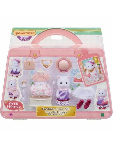 Set of Dolls Sylvanian Families The Fashion Suitcase And Big Sister Persian Cat