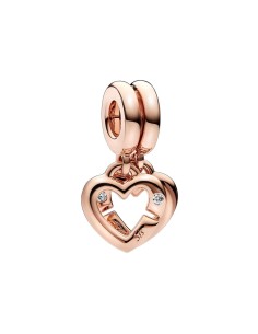 Woman's charm link Pandora LINKED SISTER HEARTS