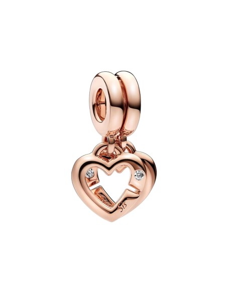 Woman's charm link Pandora LINKED SISTER HEARTS