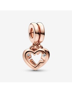 Woman's charm link Pandora LINKED SISTER HEARTS 2
