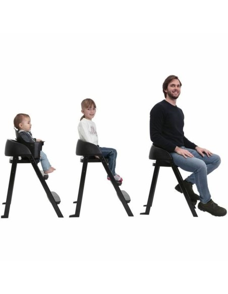 Highchair Chicco Crescendo Lite cairo coal Black Stainless steel
