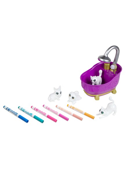 Playset Washimals Pets Crayola 74-7453 Bathtub 6 Pieces