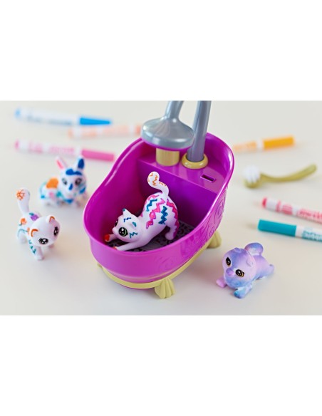 Playset Washimals Pets Crayola 74-7453 Bathtub 6 Pieces