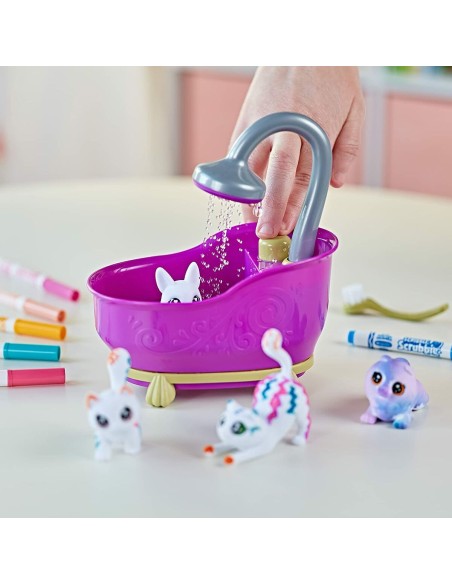 Playset Washimals Pets Crayola 74-7453 Bathtub 6 Pieces