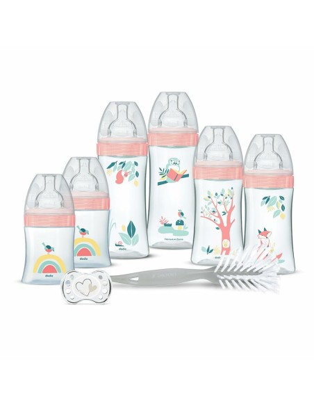 Set of baby's bottles Dodie Pink 8 Pieces