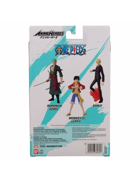 Jointed Figure One Piece Anime Heroes - Roronoa Zoro 17 cm