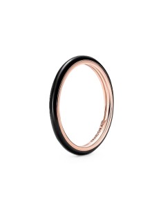 Ladies' Ring Pandora BLACK ENAMEL - RING - SIZE 54