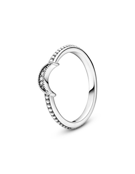 Ladies' Ring Pandora CRESCENT MOON BEADED - RING - SIZE 48