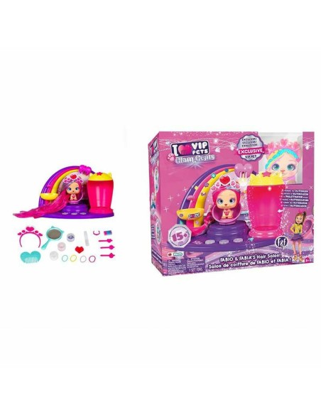Playset IMC Toys Coifure VIP Animals of Glams Gems Fabio & Fabia Salon Hair