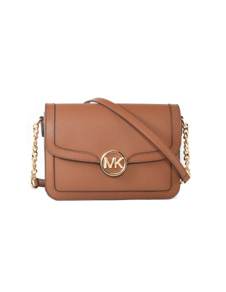 Shoulder Bag Michael Kors Leida Brown 23 x 17 x 6 cm