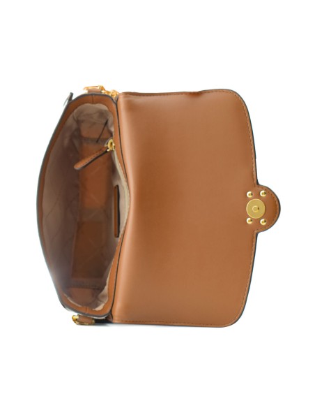 Shoulder Bag Michael Kors Leida Beige 34 x 27 x 9 cm
