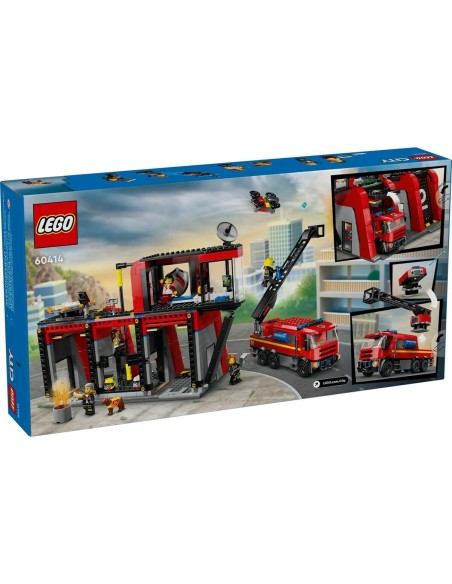 Playset Lego 60414 Fire station with Fire engine