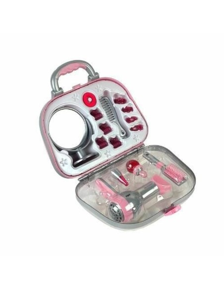 Child's Hairedressing Set Klein Braun Pink Grey